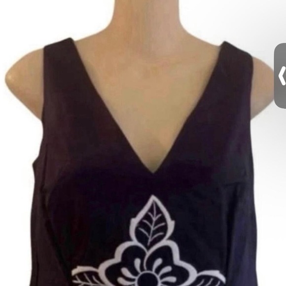 Lilly Pulitzer Women's Dress 0 NWT True Navy Jungle Flower Embroidery Sleeveless - Picture 3 of 5